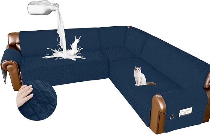 Arfntevss Waterproof Sectional Couch Covers L Shape Washable Velvet Sofa Cover by Arfntevss