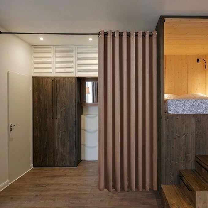 NICETOWN Room Divider Curtain Screen Partitions, Hide Clutter Separate - Image 5