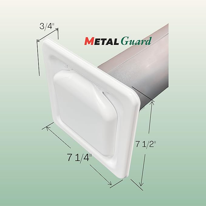 NO-PEST VENT MetalGuard, Dual Door Dryer Vent Cover Outdoor 4 Inch, - Image 7