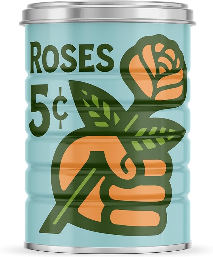 Retro Tin Can, Studio MPLS Designs, Collectable, Peel & Stick Valved End by Roastar