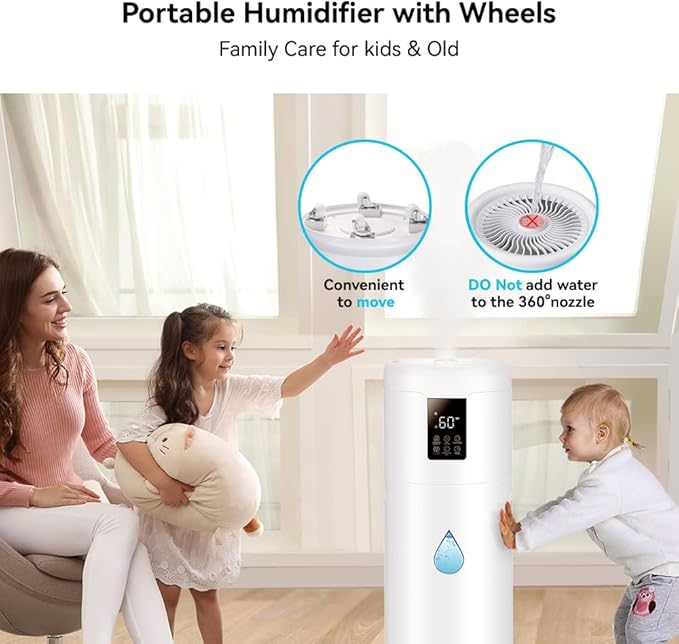 Humidifiers for Large Room Home Bedroom 2000 sq.ft. 17L/4.5Gal Large Humidifier - Image 5