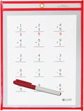 C-Line Reusable Dry Erase Pockets, 9 x 12 Inches by C-Line