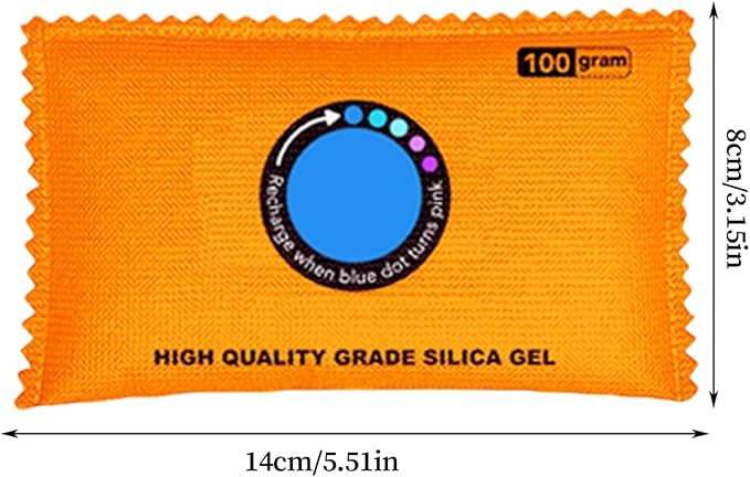 Closet Dehumidifier Bag, 14x8cm Desiccant Moisture Absorber Damp Proof Pack - Image 2