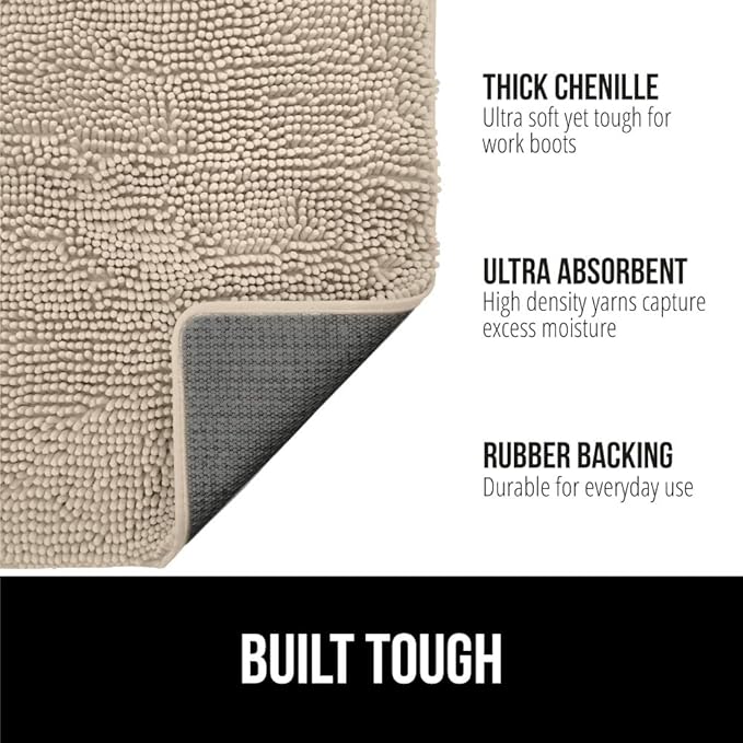 GORILLA GRIP SOAKSTOPPER Dog Door Mat, Machine Washable Rug Absorbent Doormat - Image 2