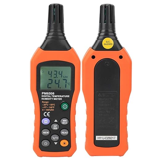 Digital Humidity and Temperature Meter MS6508 Handheld Portable Thermometer - Image 7