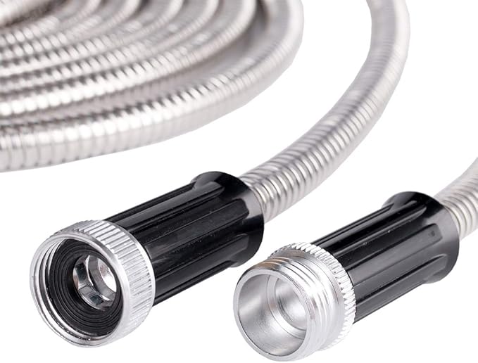 Beaulife Metal Short Garden Hose 5ft Connectors, Drainage Hose - Image 4