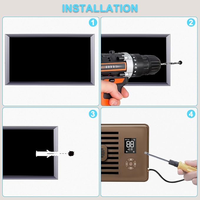 Register Booster Fan for 4" x 10" Vents Only, 10 Speeds to Control Cool and - Image 7