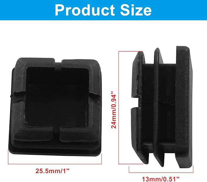 12 Pack 1" Square Plastic Plugs - Image 2