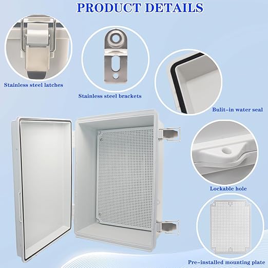 Outdoor Waterproof Electrical Box Junction Box Weatherproof IP67 ABS Plastic - Image 3