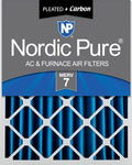 Nordic Pure 20x25x4 Pleated Air Filters MERV 7 Plus Carbon 1 Pack by NordicPure
