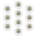 10-Pack Mini Thermometer Hygrometer, Small Digital Electronic Temperature by Rojuna
