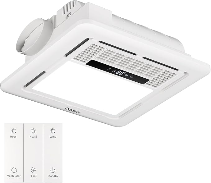 4-in-1 Bathroom Exhaust Fan by Orabriz