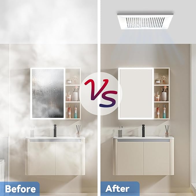 Bathroom Exhaust and Ventilation Fan 88CFM, Ultra-quiet Bath Fan Ceiling Mount - Image 8