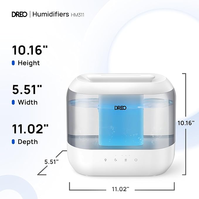 Dreo Humidifiers for Bedroom, 4L Top Fill for Large Room, 36H Runtime, 28 dB - Image 10