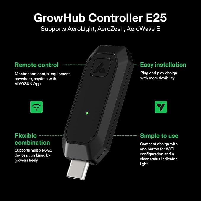 VIVOSUN GrowHub Controller E25 for Grow Tent Cooling Ventilation Lighting - Image 2