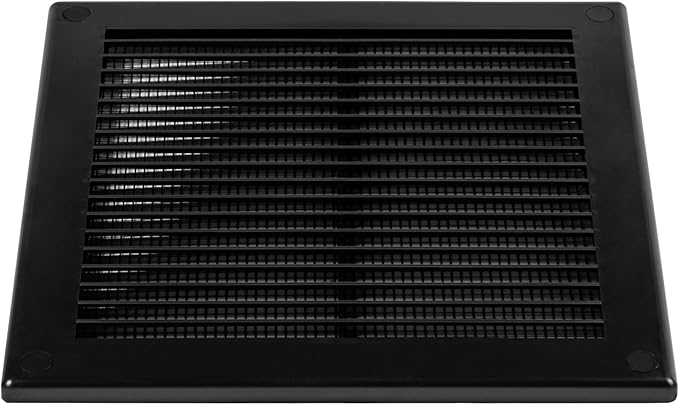 5-Pack 10" x 10" Square Air Vent Cover – Black Plastic Vent Deflector - Image 8