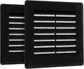 2-Pack 4" x 4" Square Air Vent Cover – Black Plastic Vent Deflector by Unknown