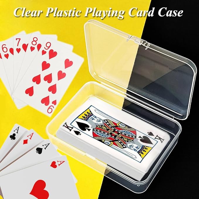 Clear Plastic Playing Card Case Set - Image 2