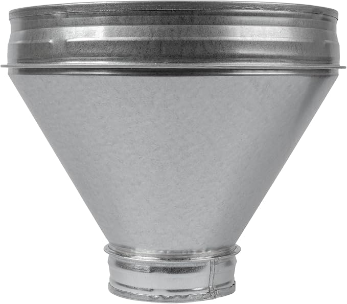 Vent Systems 10" Inch to 4" Inch Duct Reducer – Galvanized Steel HVAC Pipe - Image 7
