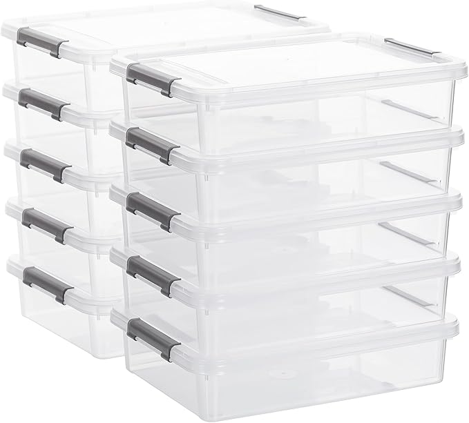 Citylife 10 PCS Plastic Storage Bins by Anywish