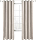 ChadMade Blackout Lined Premium Velvet Curtain Ivory 100Wx108L Inch, Eyelet by ChadMade