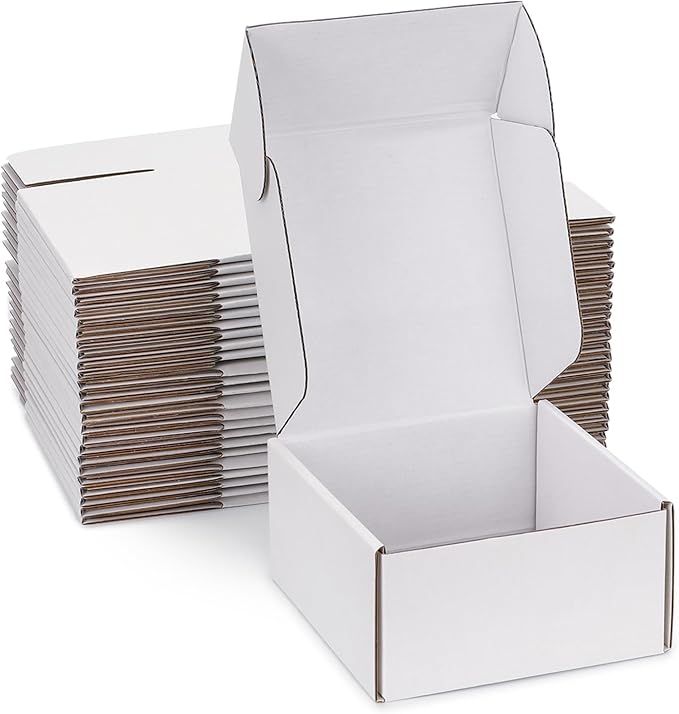 Small Shipping Boxes 8x8x4 Inch by DUZCLI