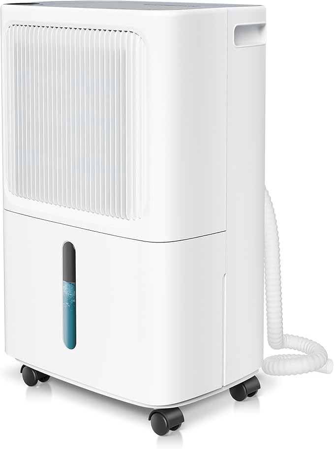 Dehumidifiers for Home with Drain Hose, 55 OZ Water Tank, 2500 Sq.Ft 35 Pints by Alphavoltage