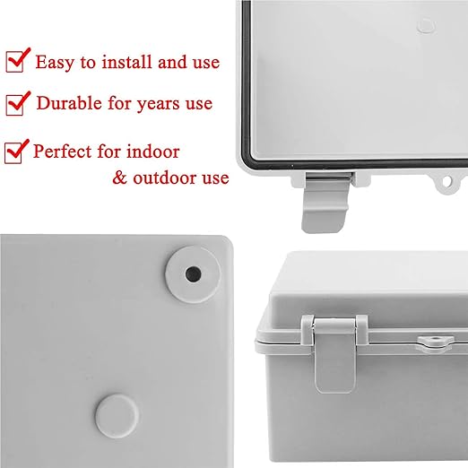 Sunnyglade ABS Plastic Dustproof Waterproof IP65 Junction Box Universal Durable - Image 2