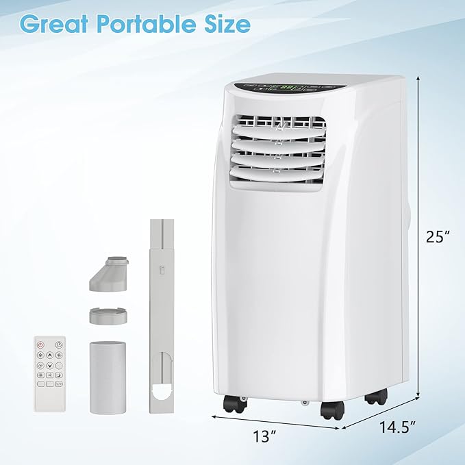 COSTWAY Portable Air Conditioners, 8000 BTU Air Conditioner Unit spaces up to - Image 7