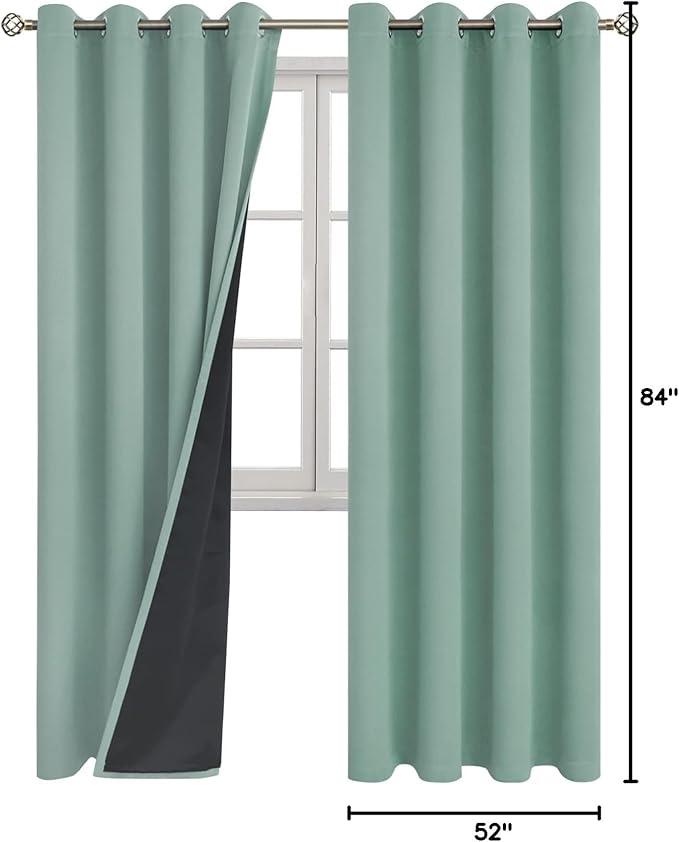 BGment Thermal Insulated 100% Blackout Curtains - Image 9