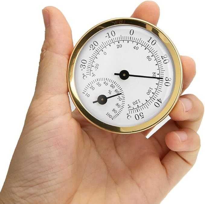 TEAMWILL Mini Analog Thermometer Hygrometer Humidity Meter Room Indoor - Image 8