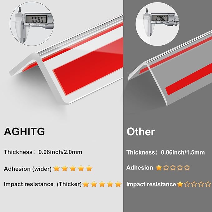 Wall Corner Protector, 31-1/2 in X 1-5/8 in Corner Guard - Image 3