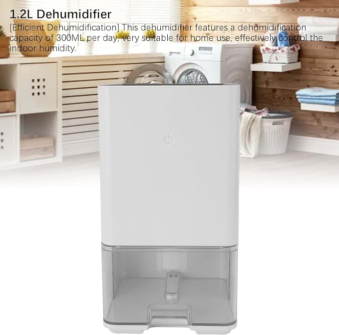 Dehumidifier for Home, 40W 1.2L Water Tank Precise Sensor Auto Stop Dehumidifier - Image 7