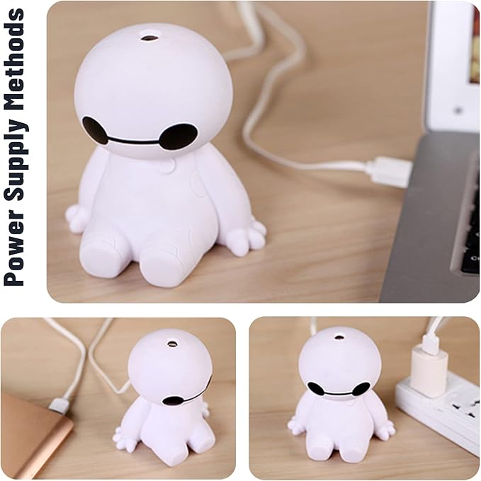 INVODA Small Humidifier Cool Mist Portable Desk USB Personal Mini Humidifiers - Image 4