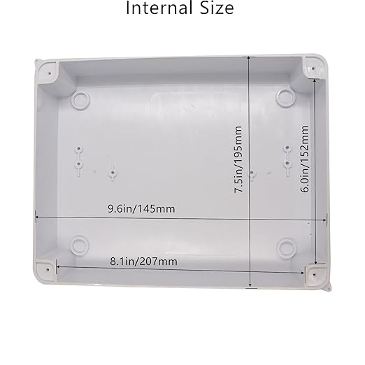 Junction Box, Reserved Holes Electrical Boxes Waterproof IP65 ABS Plastic - Image 5