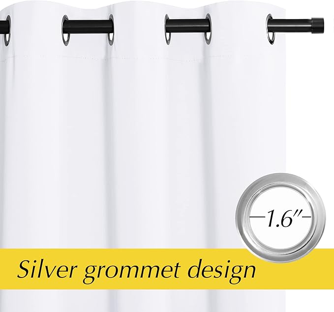 NICETOWN Closet Door Curtain for Privacy, Window Treatment Room Divide - Image 6