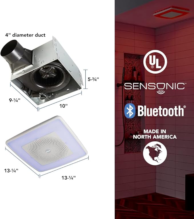 Broan-NuTone ChromaComfort Bathroom Exhaust Fan - Image 3