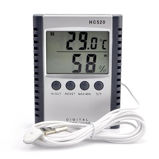 iKKEGOL Digital Indoor Outdoor in/Out Wall Mount Monitor Sensor LCD Temperature by iKKEGOL