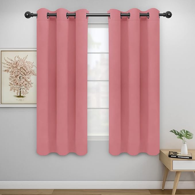 Easy-Going Blackout Curtains for Bedroom, Solid Thermal Insulated Grommet and by Easy-Going
