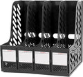 SAYEEC Magazine File Holder, Plastic Desktop File Folder Organizer by SAYEEC