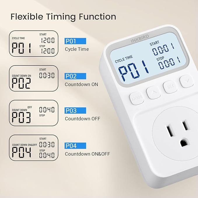 INKBIRD Digital Thermostat Outlet Temperature Controller Outlet Socket - Image 5