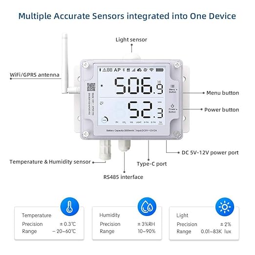 Ubibot Thermometer Hygrometer, Wireless Temperature Data Logger, Remote - Image 6