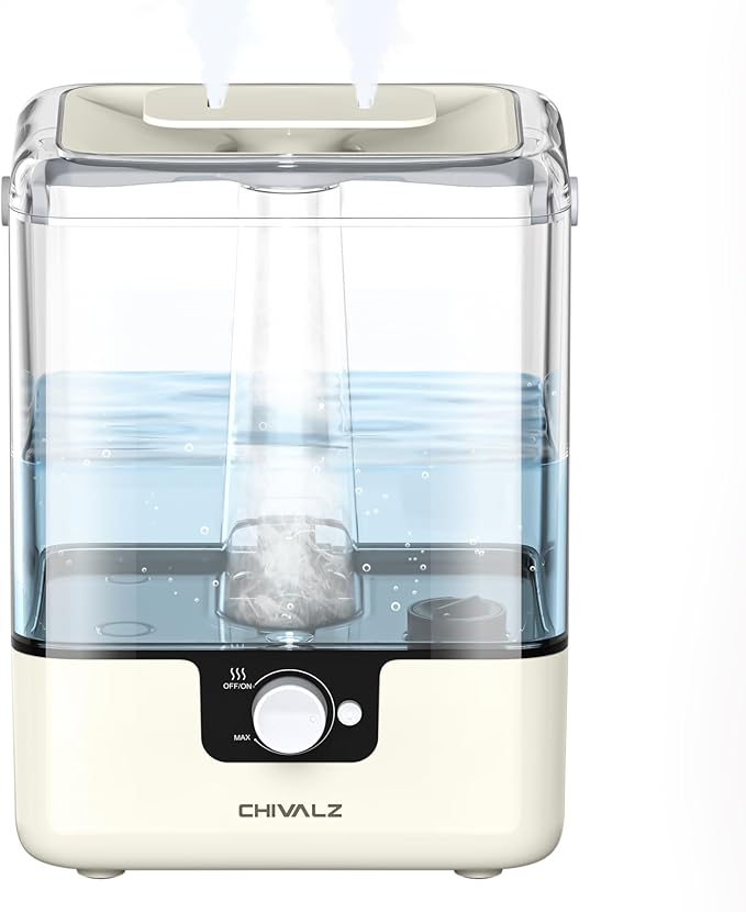 CHIVALZ Humidifiers for Bedroom Large Room Home, 6L Cool Mist Humidifier for by CHIVALZ