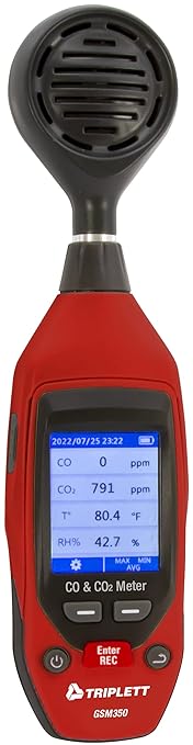Triplett GSM350 Carbon Monoxide, Carbon Dioxide, Temperature, and Humidity by Triplett