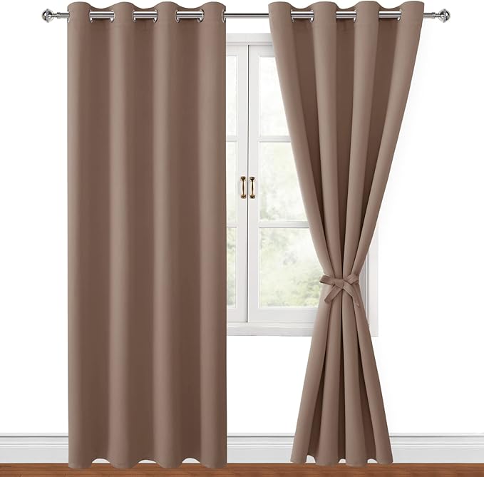 Hiasan Blackout Curtains for Bedroom, 52 x 84 Inches Long by Hiasan