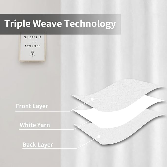 Easy-Going Curtains for Bedroom, Solid Thermal Insulated Grommet and Noise - Image 3