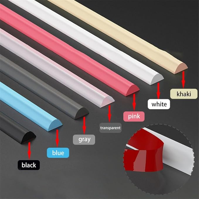Bathroom Retention Water Barrier Strip Dry/Wet Separation Silicone Seal Strip - Image 7