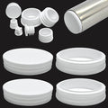 4" Plastic Hole Plugs White -Round Chair Leg Caps, Flush Mount Pipe Plugs by EASYEAH