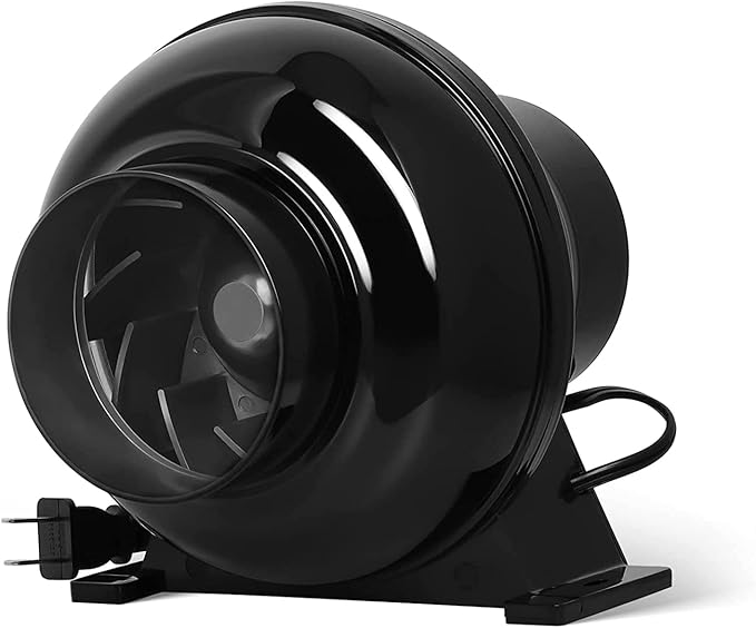 YSSOA 4 Inch Inline Duct Ventilation Fan 195 CFM HVAC Vent Blower Exhaust by YSSOA