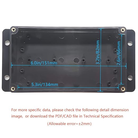 Zulkit Junction Box ABS Plastic Dustproof Waterproof IP65 Universal Electrical - Image 5